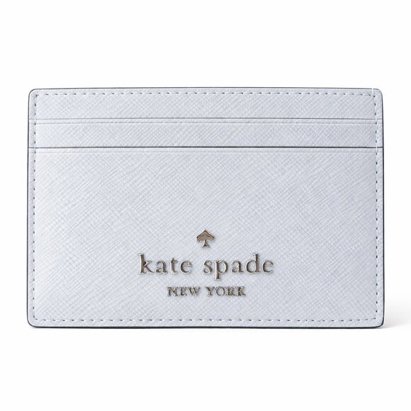 NWT Kate Spade Madison Saffiano Leather Card Case in Watercolor Baby Blue - Picture 4 of 5
